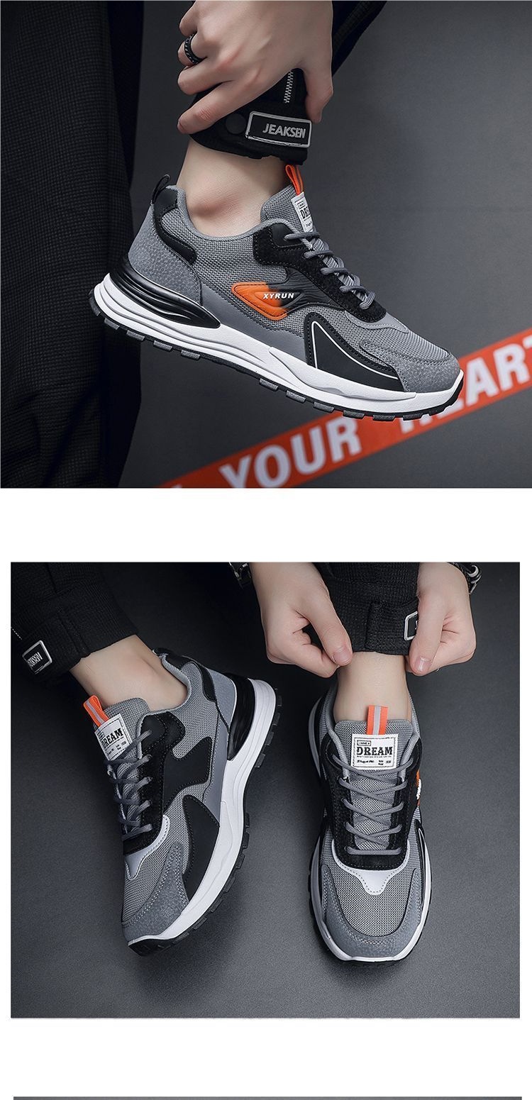 Scarpe da corsa da uomo traspiranti in mesh con lacci detail 3