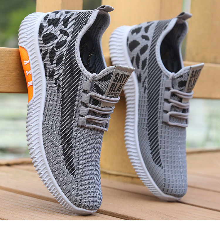 Zapatillas de running para hombre ligeras y transpirables de punto detail 3