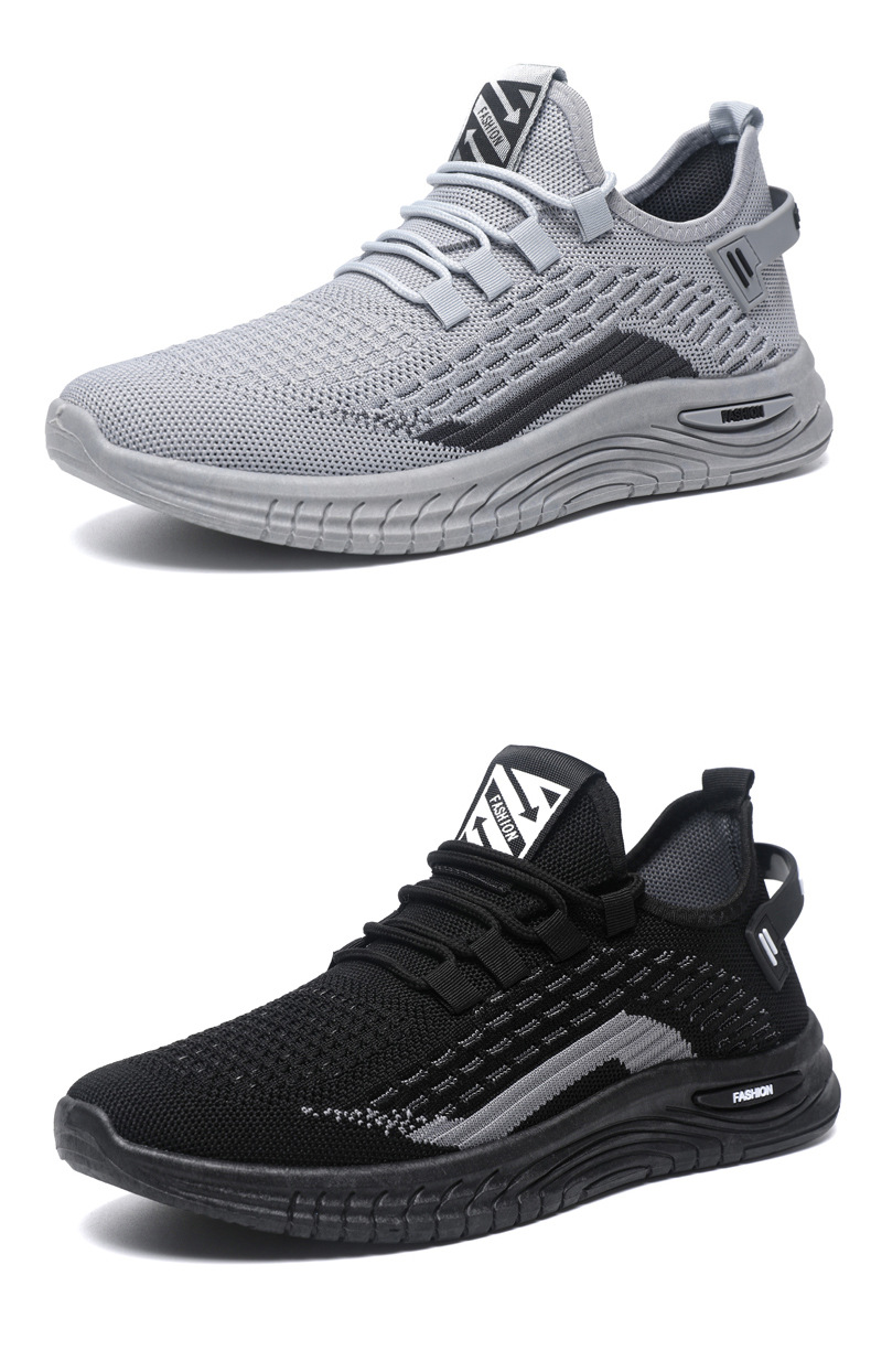 Men's Breathable Mesh Lightweight Lace-Up Running Shoes detail 15