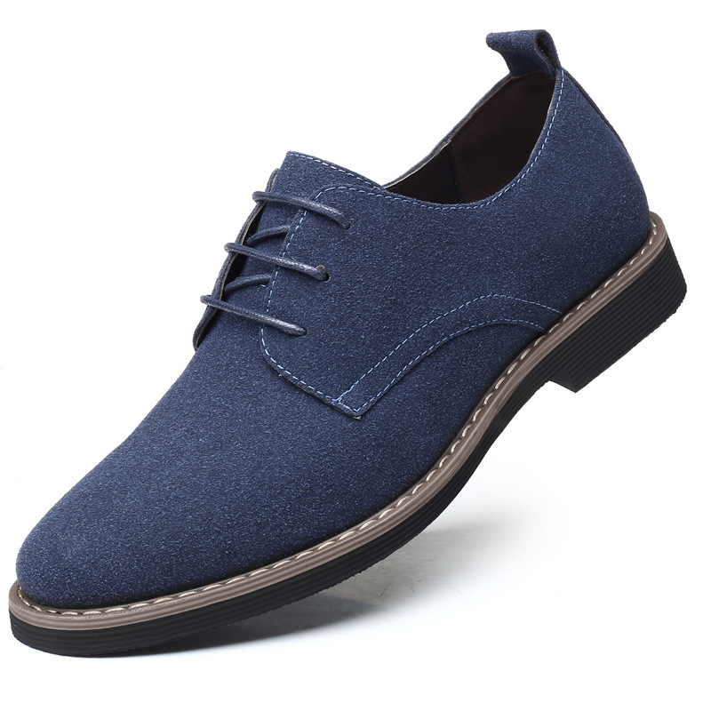Scarpe eleganti da uomo scamosciate stringate antiscivolo detail 7