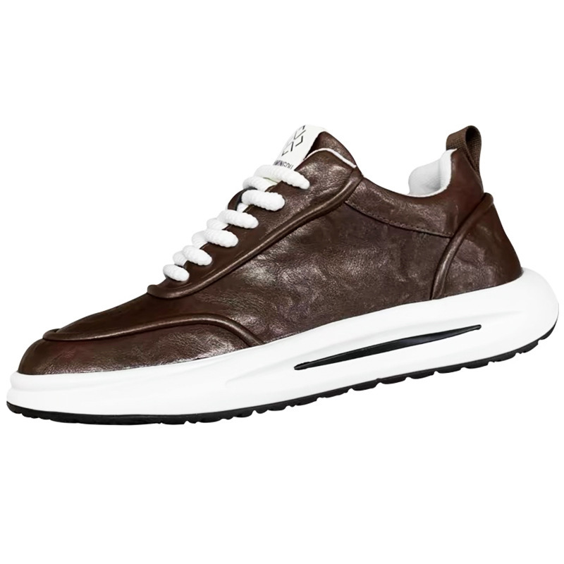 Men's Cushioned Platform Lace-Up Casual Shoes detail 5