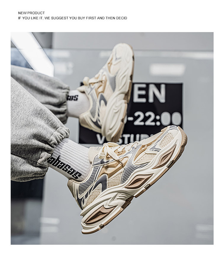Atmungsaktive Herren-Sneaker mit dämpfender Plateausohle detail 7