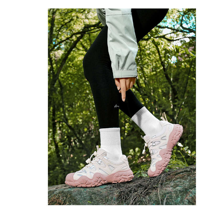 Unisex ademende outdoor trail sneakers met antislip detail 7