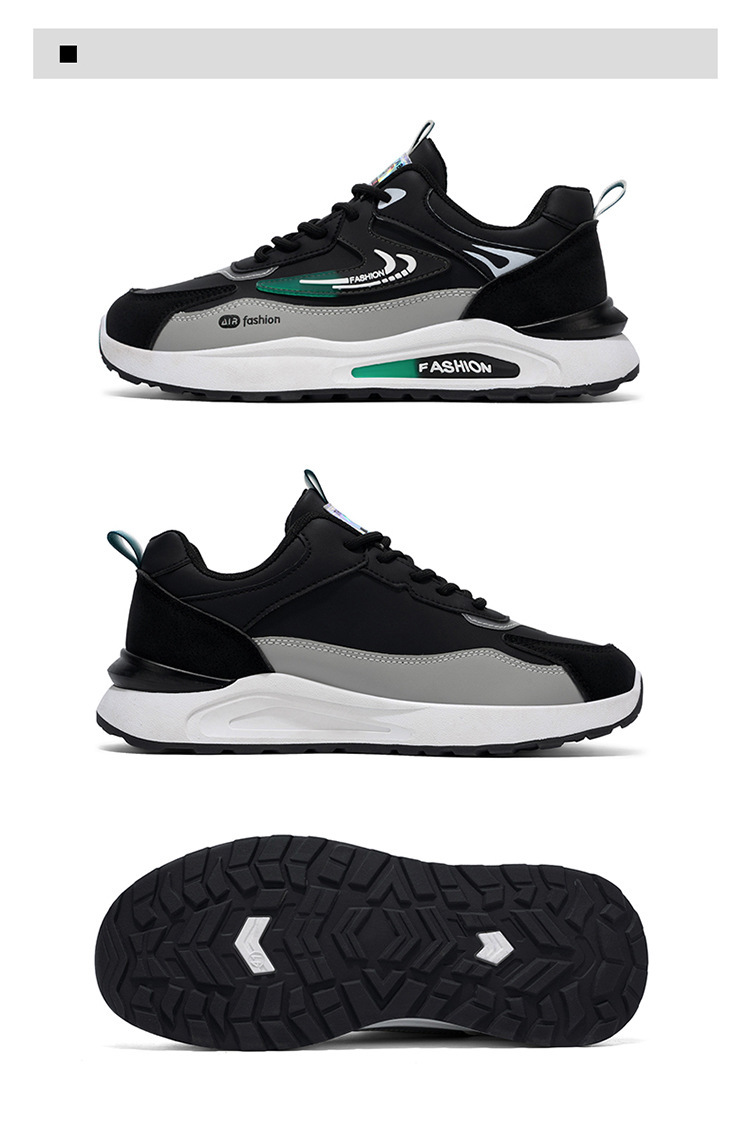 Baskets à lacets et semelle amortissante pour homme – Style color-block detail 13