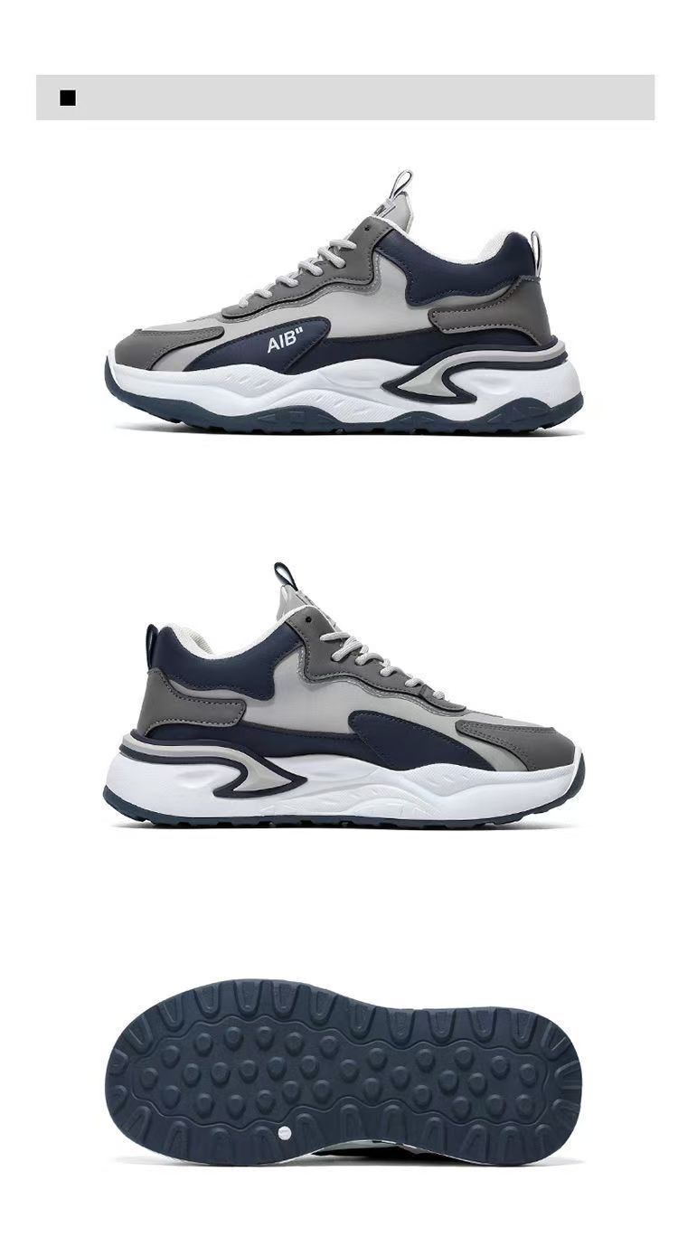 Men's Colorblock Cushioned Platform Casual Sneakers detail 8