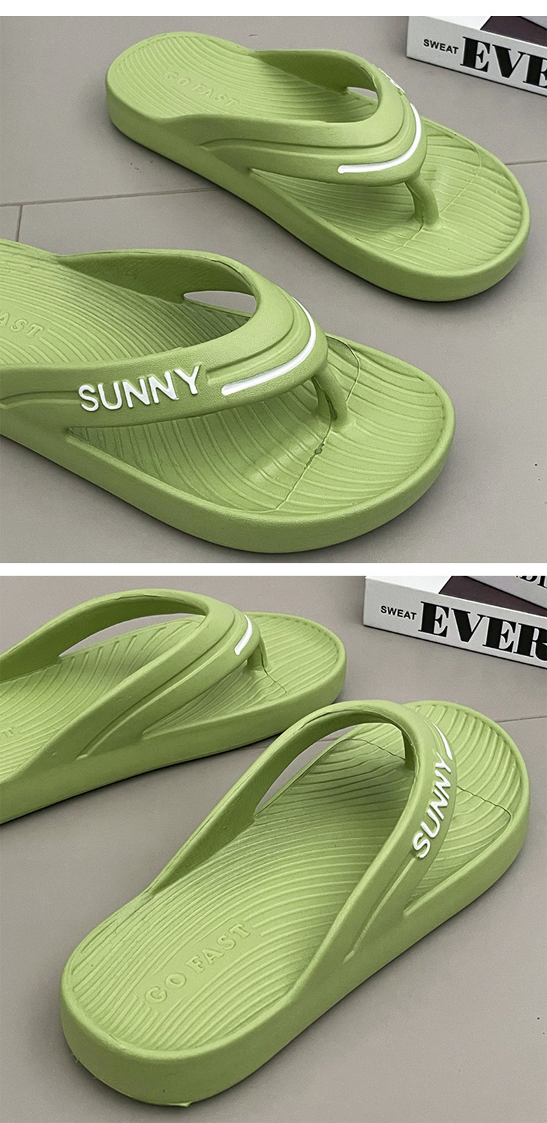 Unisex Lightweight Non-Slip Cushioned EVA Flip-Flops detail 1