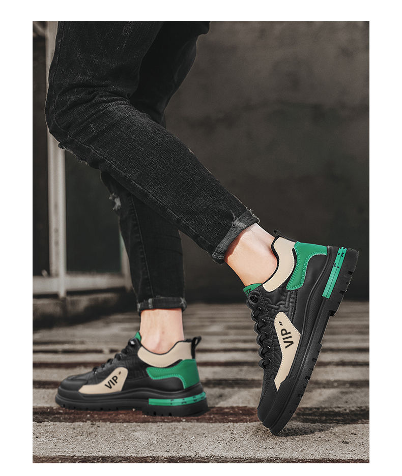 Chaussures Casual à Lacets et Antidérapantes pour Homme Style Colorblock detail 10