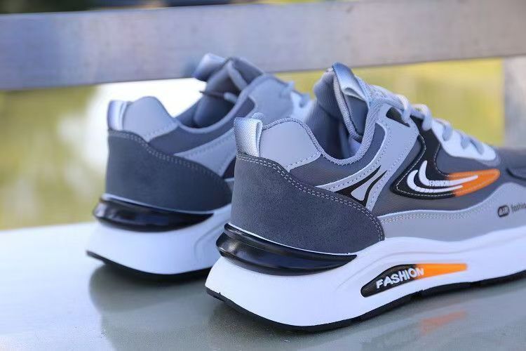 Casual herenschoenen met plateauzool en kleurvlakken detail 14