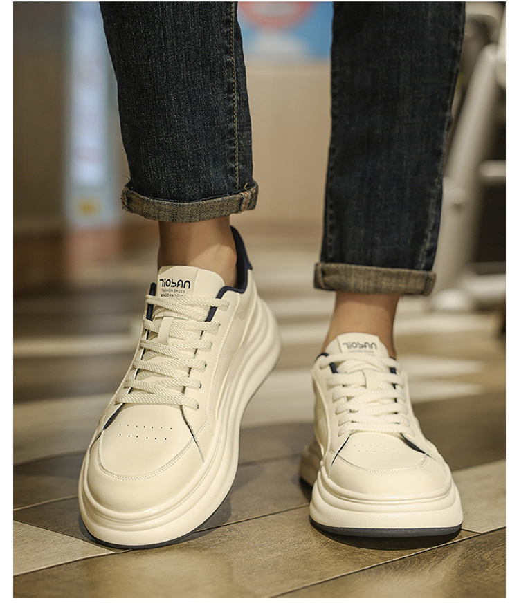 Scarpe casual da uomo con plateau, ammortizzate e stringate detail 2