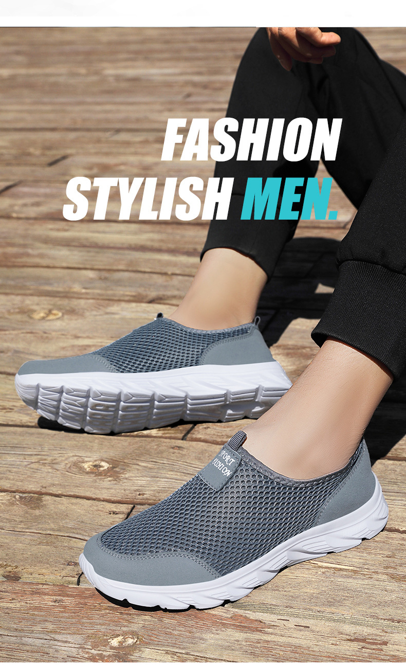 Men's Breathable Mesh Lightweight Slip-On Casual Shoes detail 1