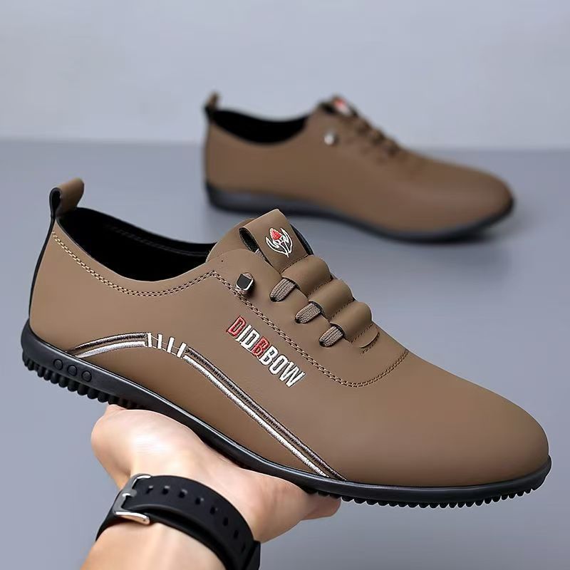 Bequeme Slip-On Freizeitschuhe für Herren aus PU-Leder mit weicher Sohle detail 8