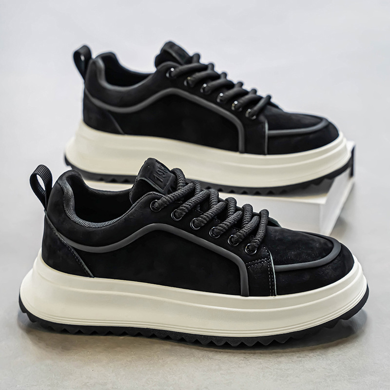 Men's Platform Lace-Up Casual Shoes detail 8