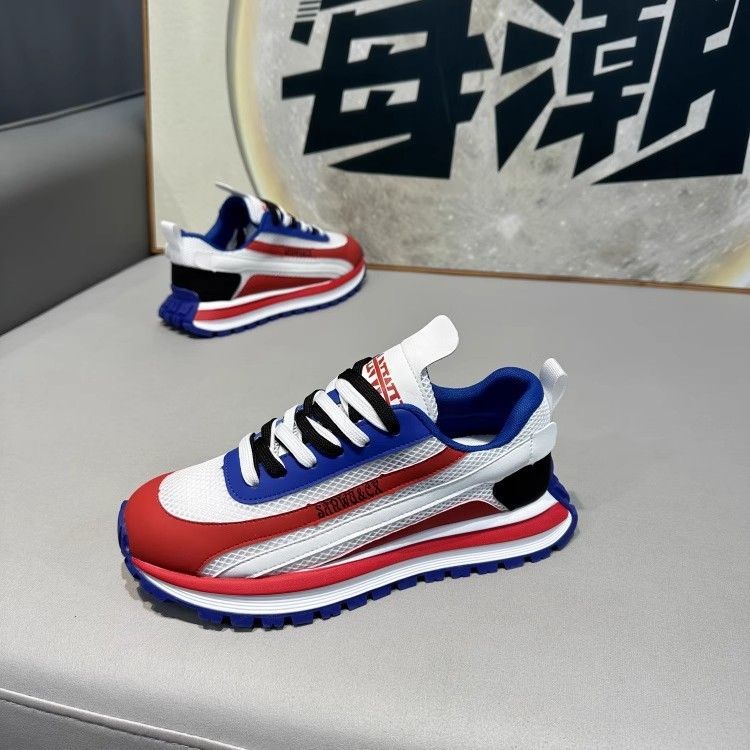 Unisex Breathable Mesh Colorblock Sneakers detail 11