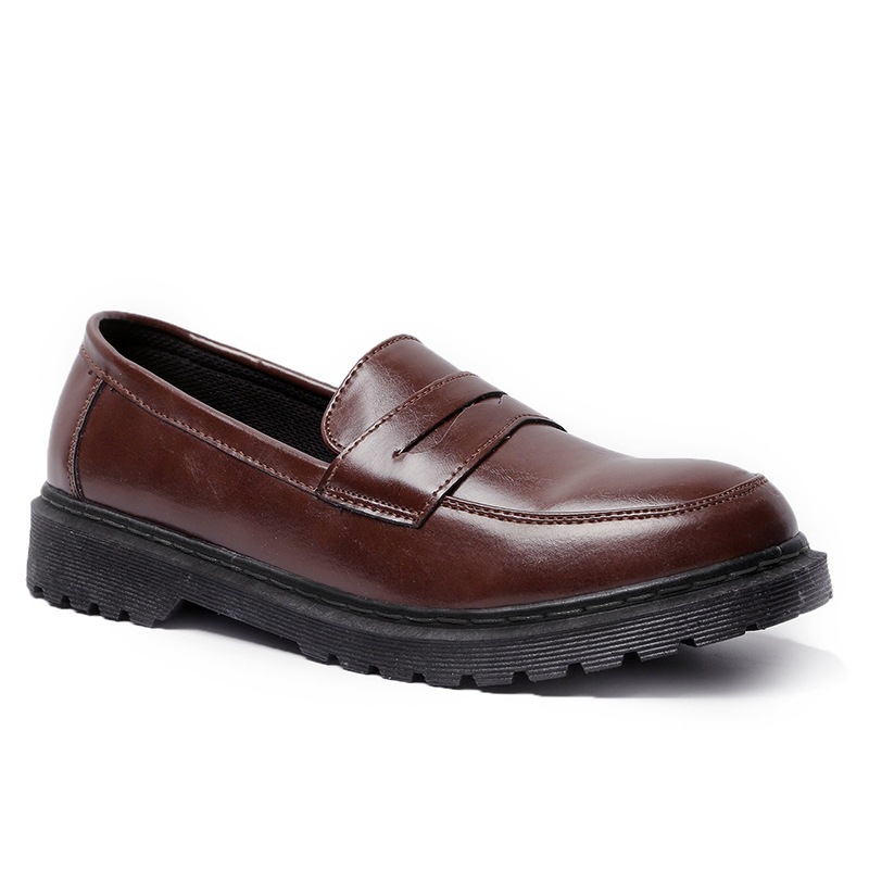 Unisex Vintage Slip-On PU Leather Casual Loafers 4