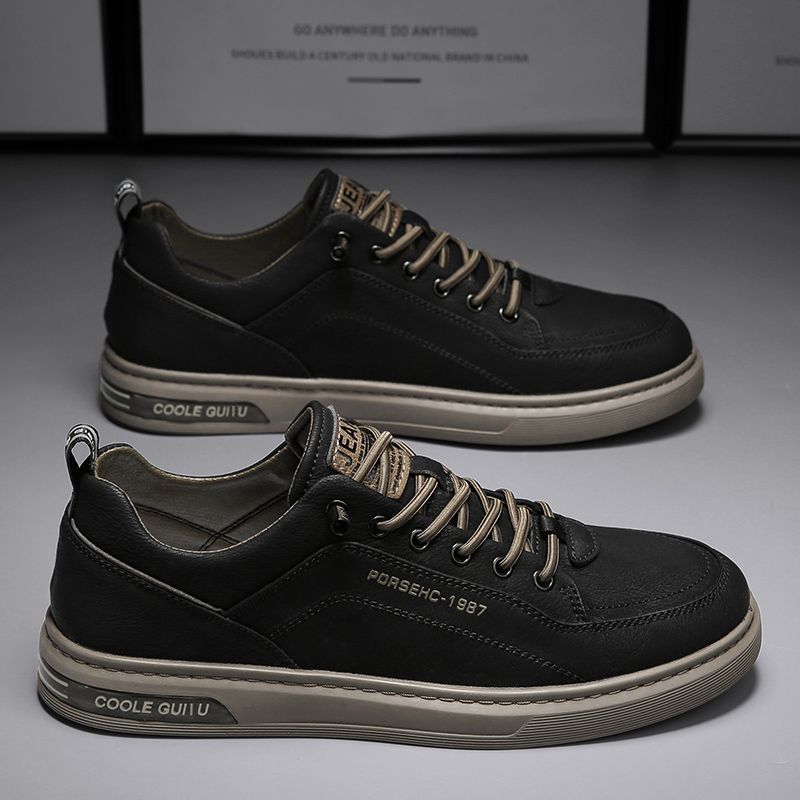 Men's PU Leather Lace-Up Casual Shoes 5