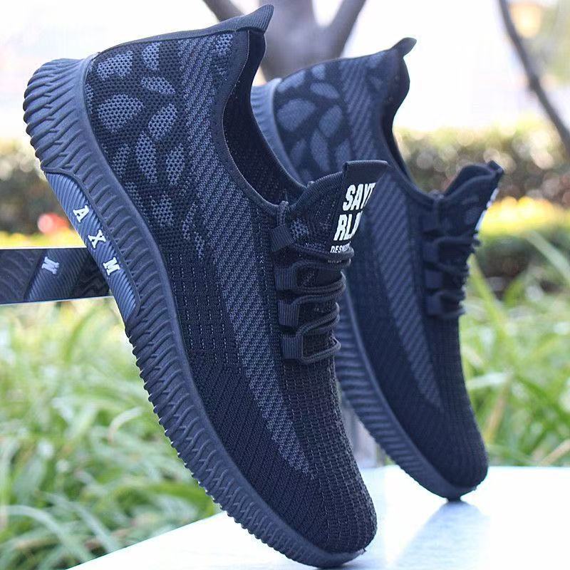 Zapatillas de running para hombre ligeras y transpirables de punto 5