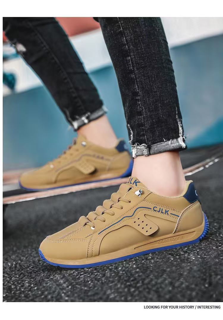 Herren Freizeitschuhe zum Schnüren aus Synthetik detail 4