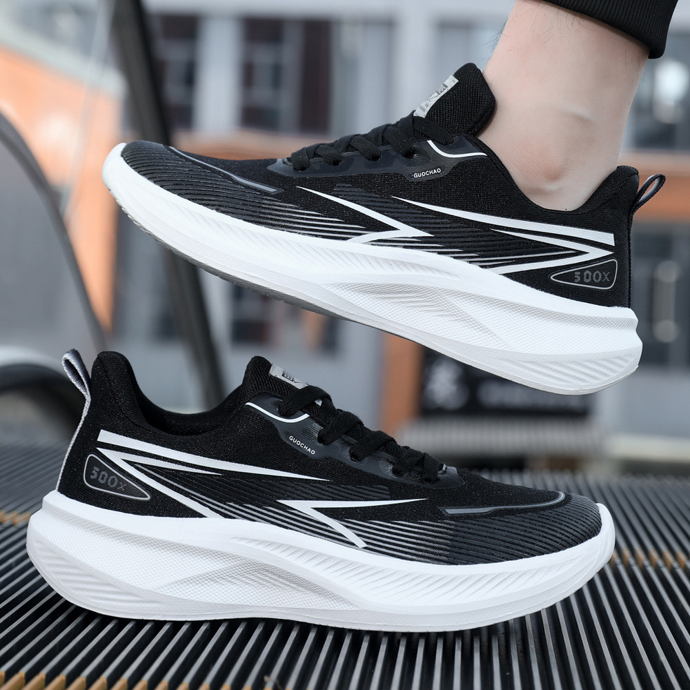 Atmungsaktive gedämpfte Herren-Laufschuhe mit Schnürung 5