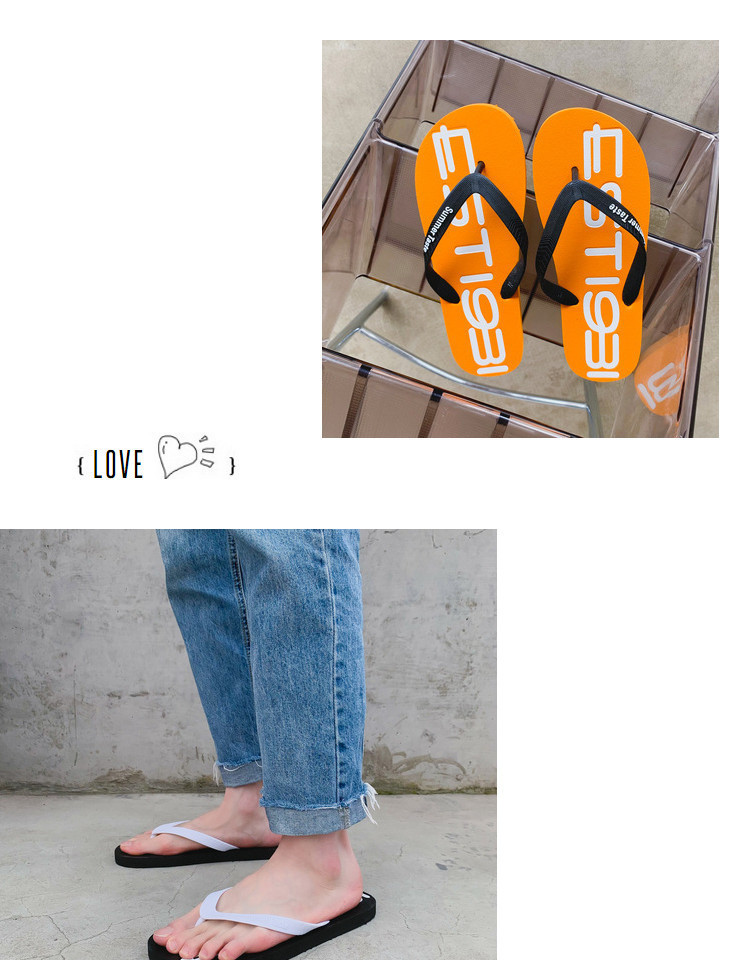 Men's Lightweight Graphic Print Casual Beach Flip-Flops detail 2