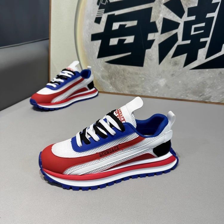 Unisex Breathable Mesh Colorblock Sneakers detail 9