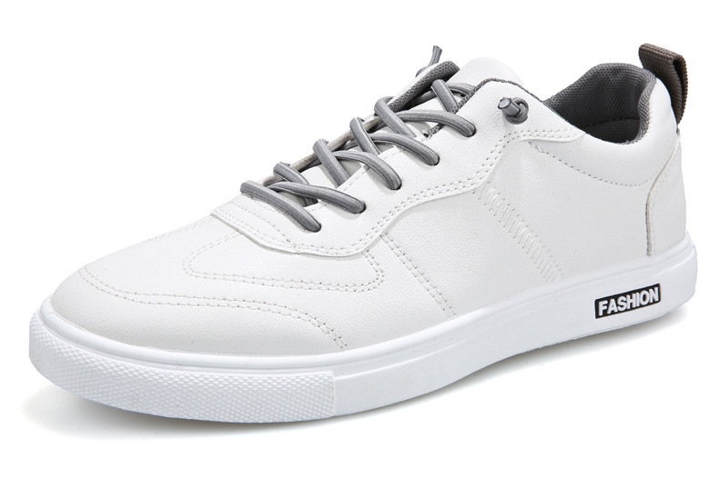 Men's Lightweight PU Leather Lace-Up Casual Shoes detail 8