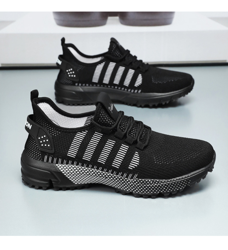 Scarpe da corsa da uomo in mesh traspirante e leggere con lacci detail 12