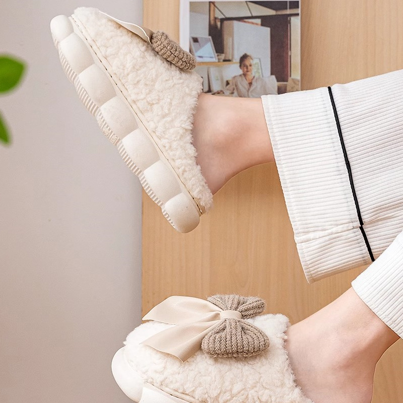 Warme pluchen instap-pantoffels voor dames 3