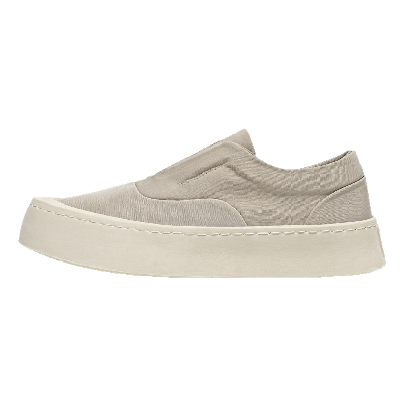 Zapatos casuales slip-on de lona con plataforma para hombre 6