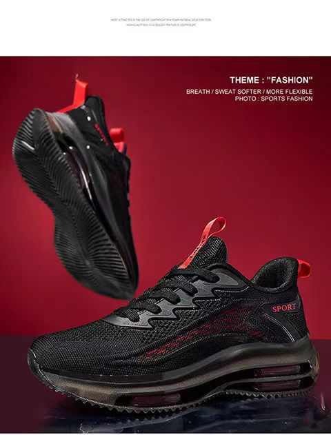 Men's Breathable Mesh Cushioned Running Shoes detail 10