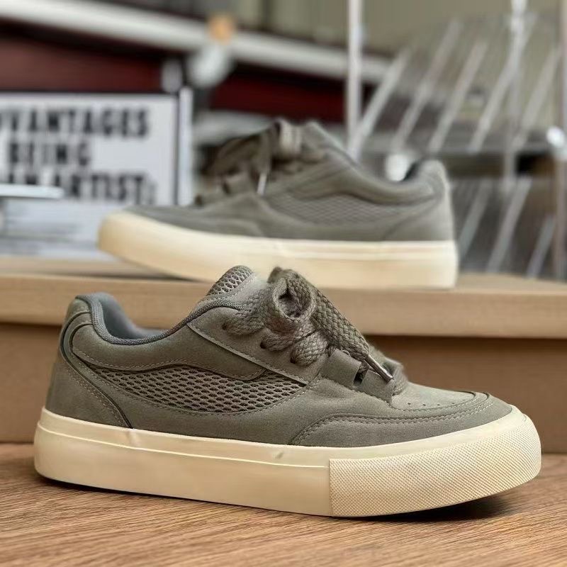 Chaussures de skate unisexes respirantes à lacets en daim detail 8