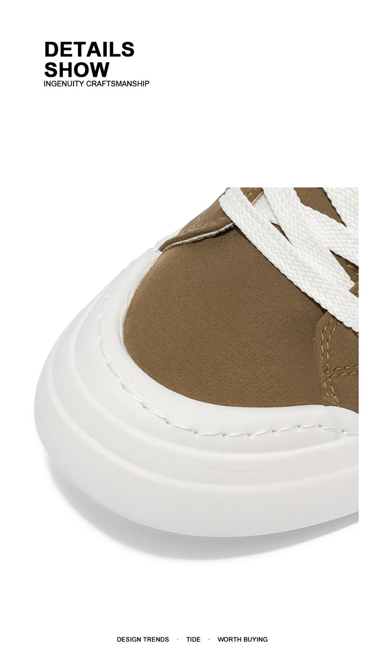 Chaussures casual pour homme en toile à plateforme et blocs de couleur detail 2