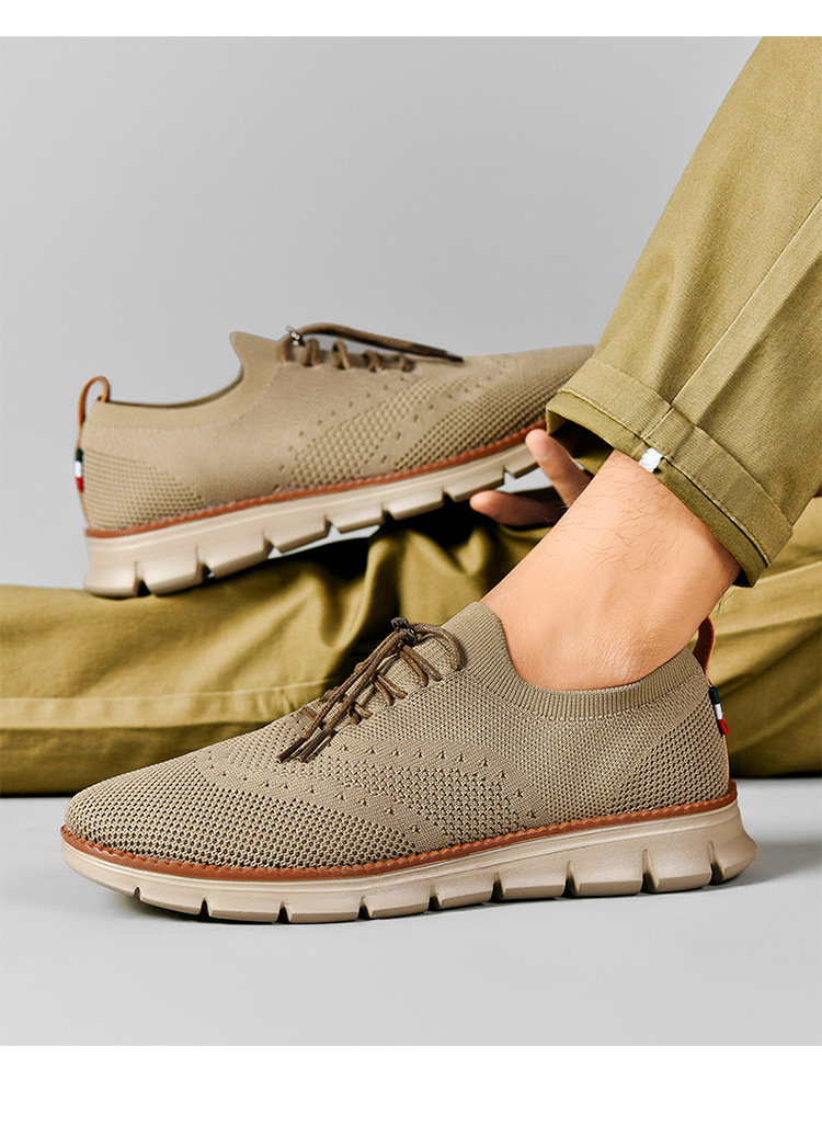 Leichte, atmungsaktive Strick-Freizeitschuhe für Herren detail 3