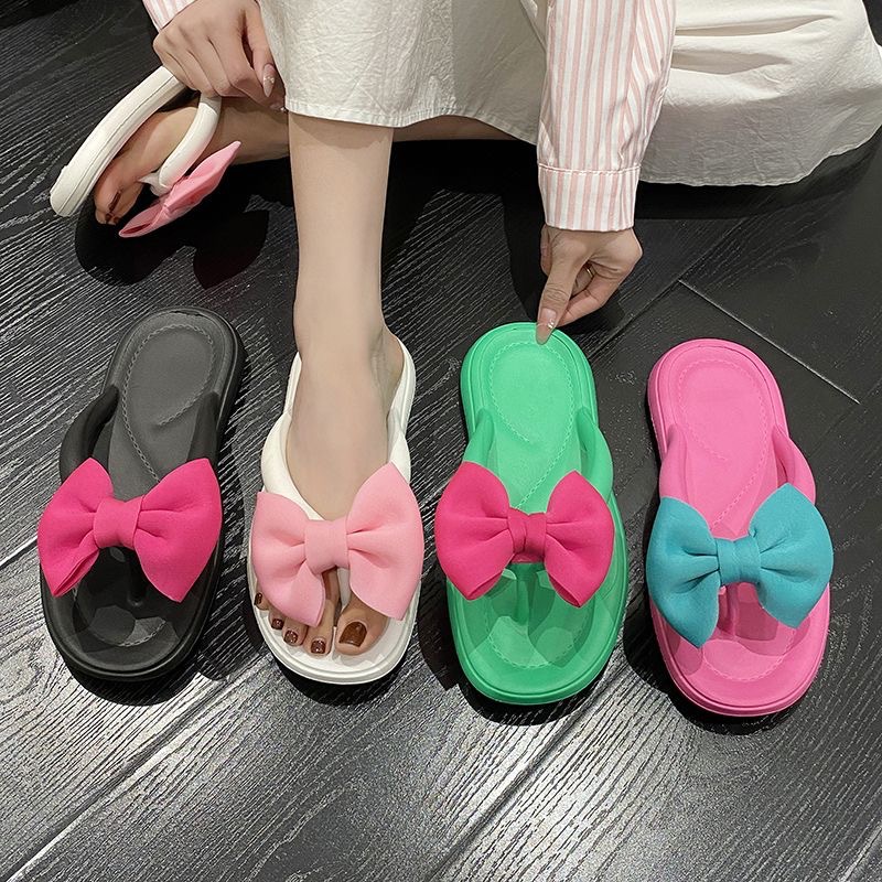 Women's Lightweight Soft-Sole EVA Bow Flip-Flops
