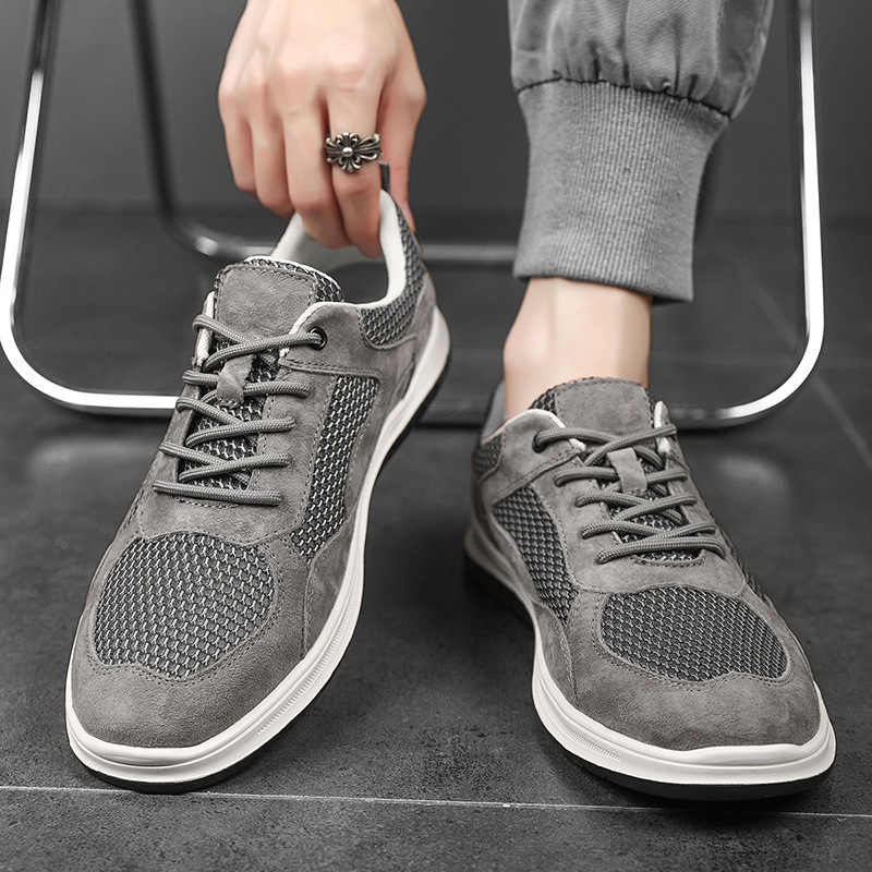 Scarpe casual stringate e traspiranti in mesh da uomo 4