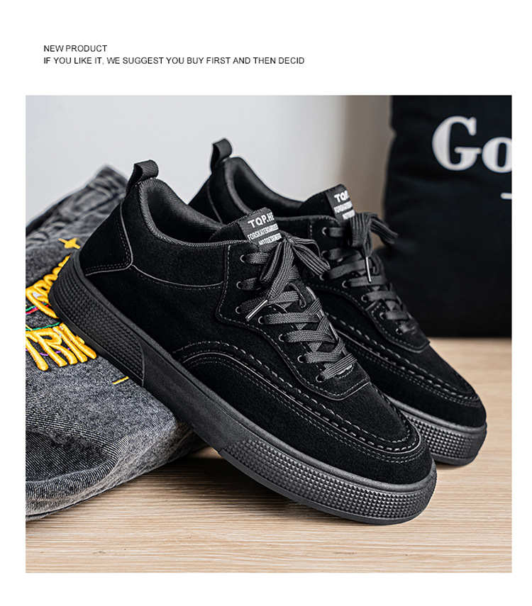 Chaussures de skate à lacets résistantes à l'usure pour hommes detail 5