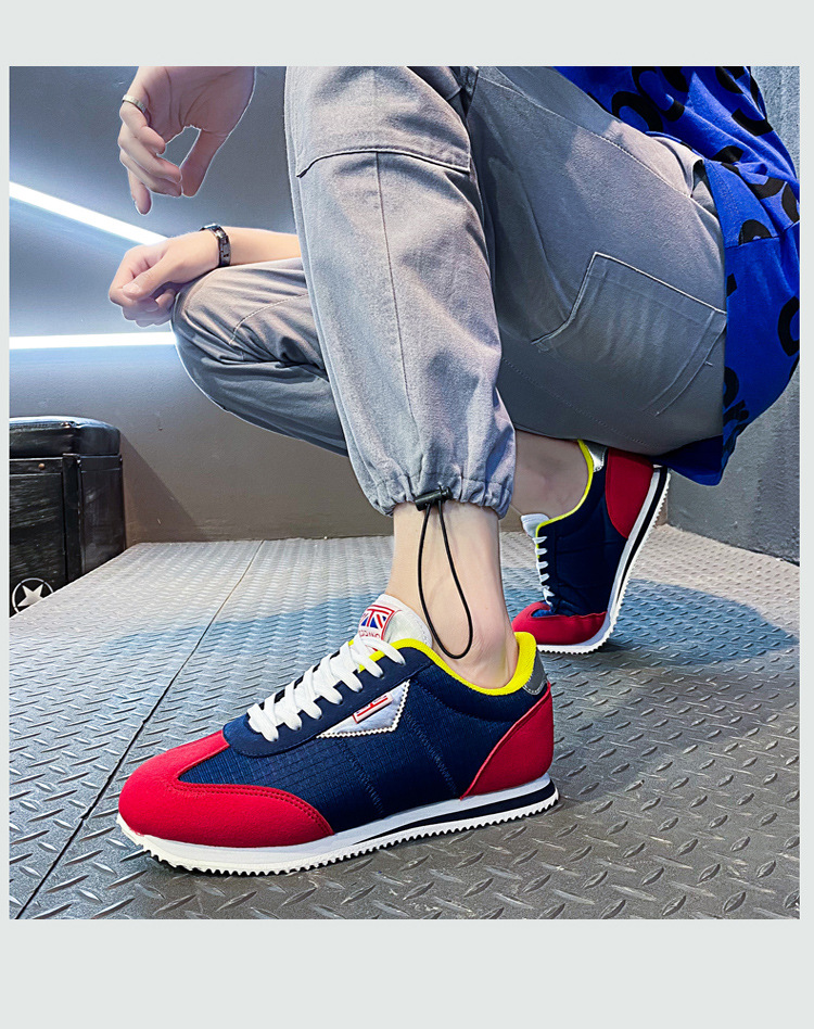 Atmungsaktive, leichte Schnür-Sneaker für Herren im Retro-Look detail 5