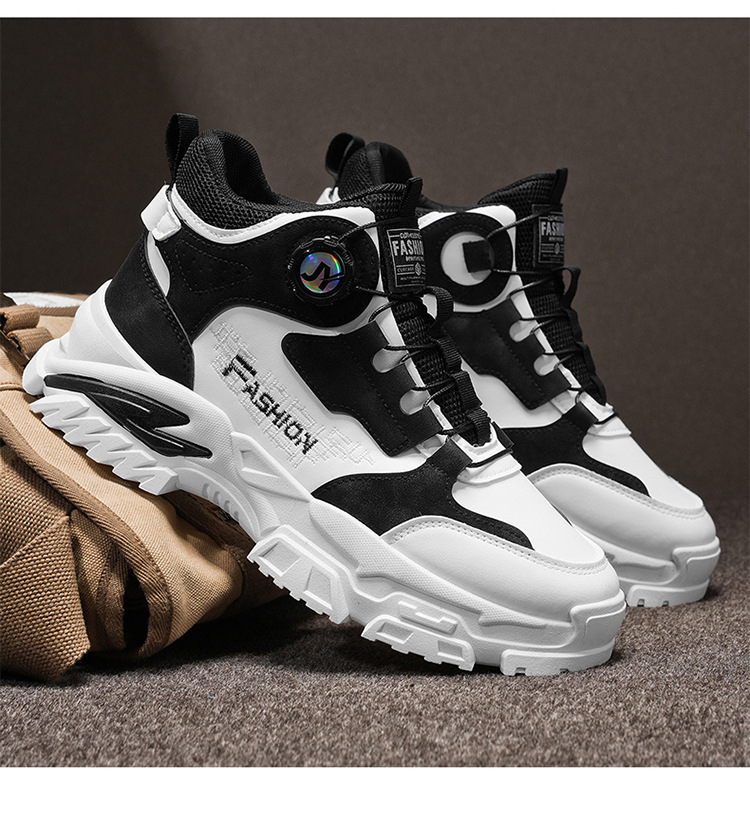 Chaussures casual à plateforme antidérapantes pour homme style colorblock detail 13