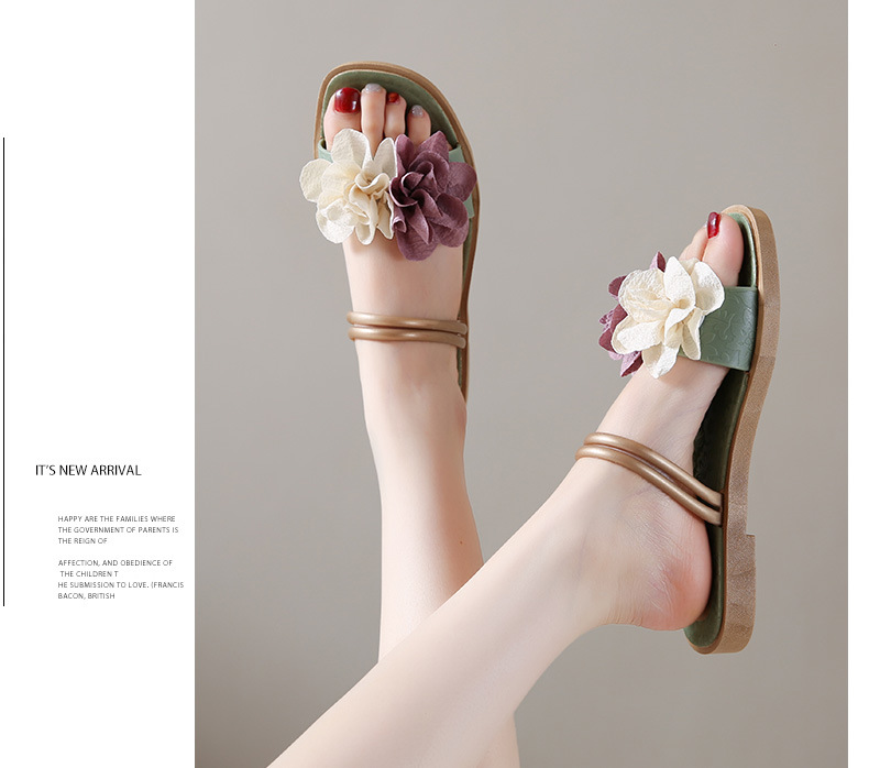 Women's Floral Lightweight Slip-On Flat Slippers detail 18