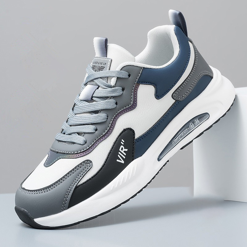 Men's Colorblock Cushioned Lace-Up Sneakers 2