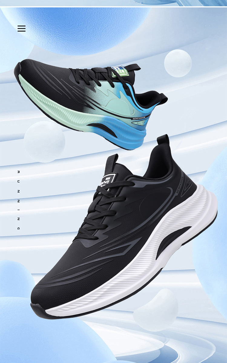Atmungsaktive gedämpfte Herren-Laufschuhe detail 1