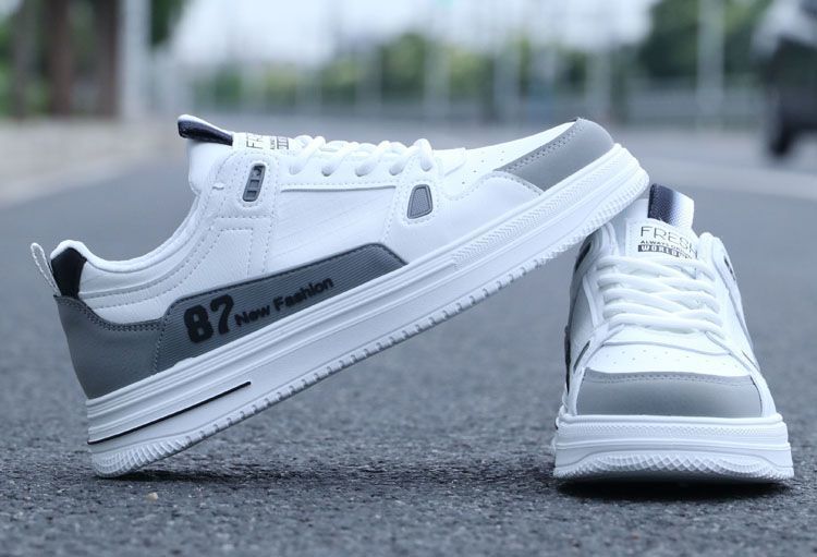 Baskets casual à lacets colorblock pour homme detail 4