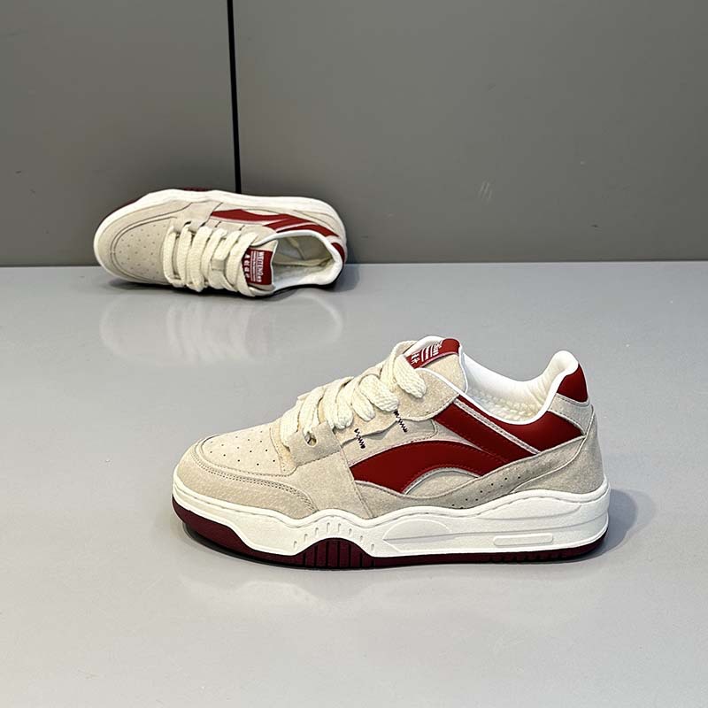Zapatillas de skate unisex de ante con cordones y diseño color block detail 16