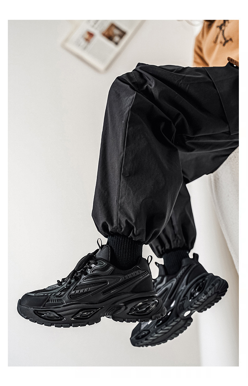 Atmungsaktive Plateau-Sneaker für Herren mit Mesh und Dämpfung detail 3