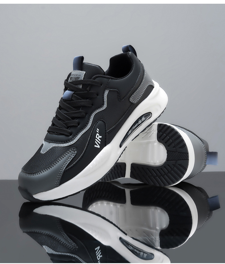 Men's Colorblock Cushioned Lace-Up Sneakers detail 11