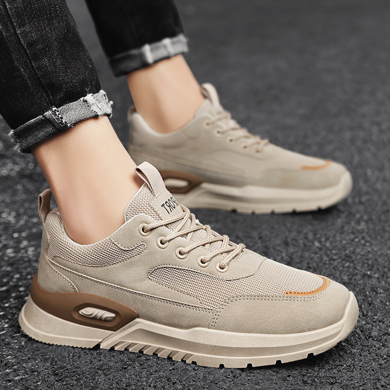 Ademende mesh casual herensneakers met vetersluiting detail 20