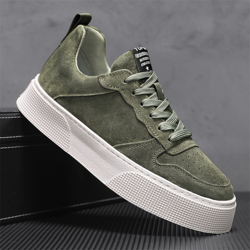 Atmungsaktive Herren-Skateschuhe mit Plateausohle und Schnürung