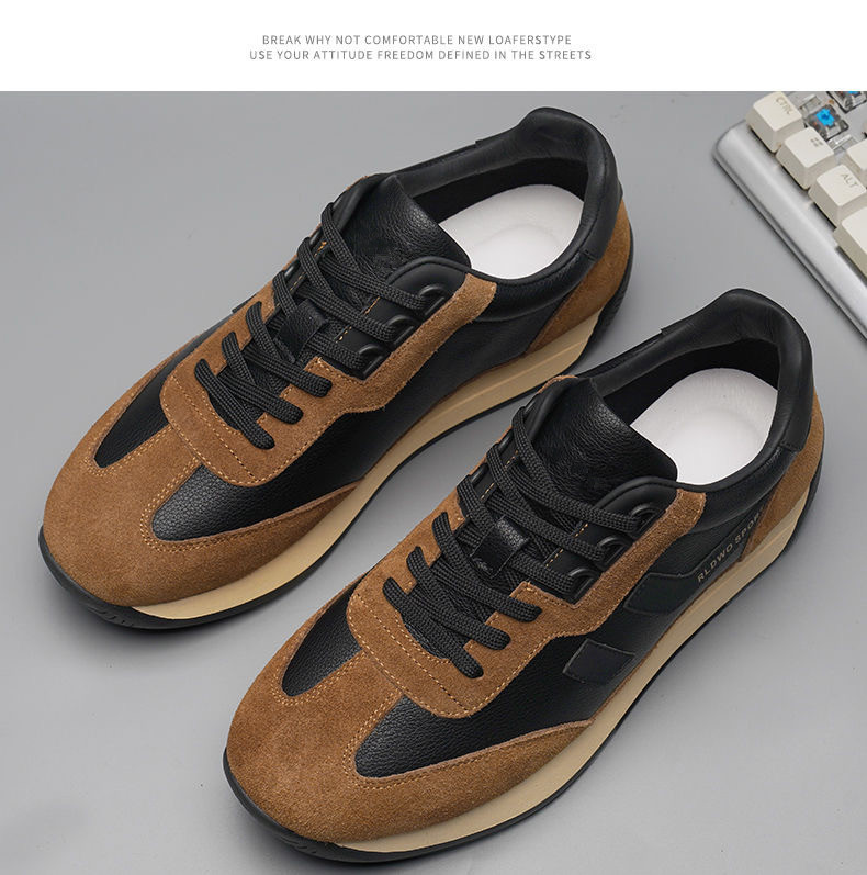 Men's Vintage Cushioned Lace-Up Casual Sneakers detail 9