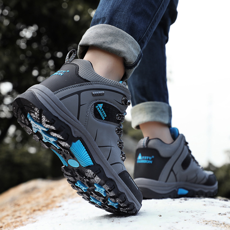 Rutschfeste Schnür-Wanderstiefel für Herren detail 4