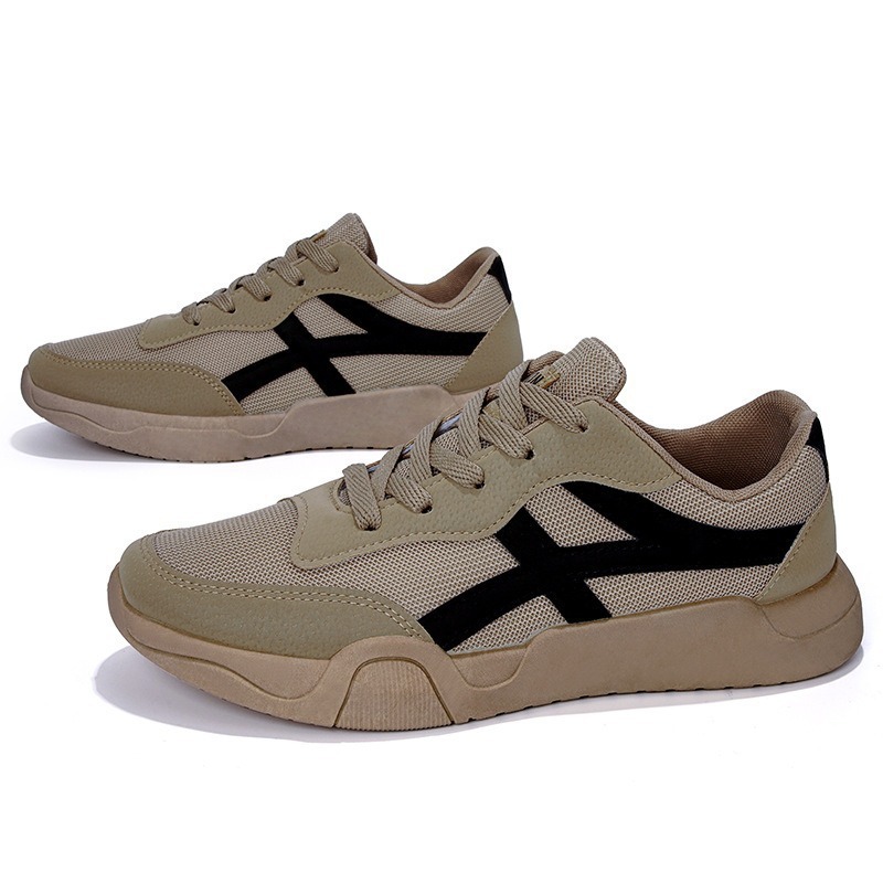 Sneakers casual da uomo traspiranti in mesh con lacci 4