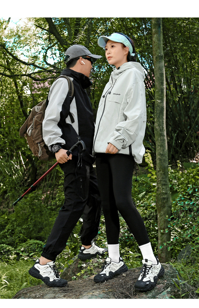 Unisex ademende outdoor trail sneakers met antislip detail 10
